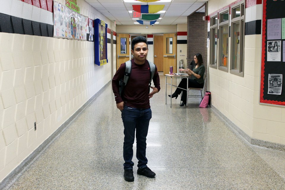 Cesar Morales and his brothers are here in the country without their parents, so they’ve turned to Stephanie Vogel, a Patchogue-Medford teacher on special assignment, who has supported them “like our mom,” the brothers said.