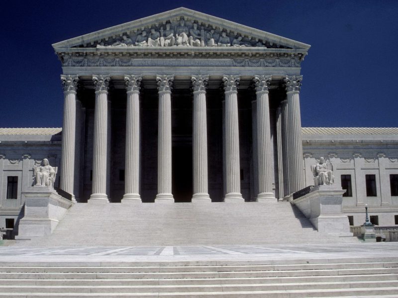 Washington, D.C. – West Front Plaza and façade of the U.S. Supreme court building.