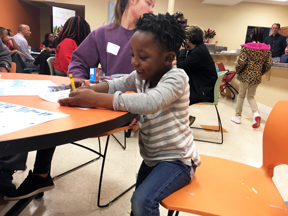 Josiah, 4, lives with his mom in a Family Scholar House apartment.